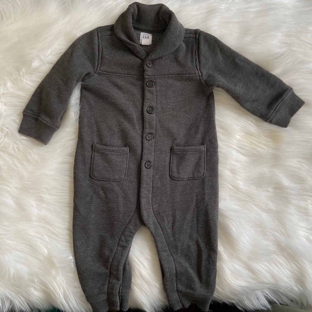 Baby Gap Gray Sweater One Piece